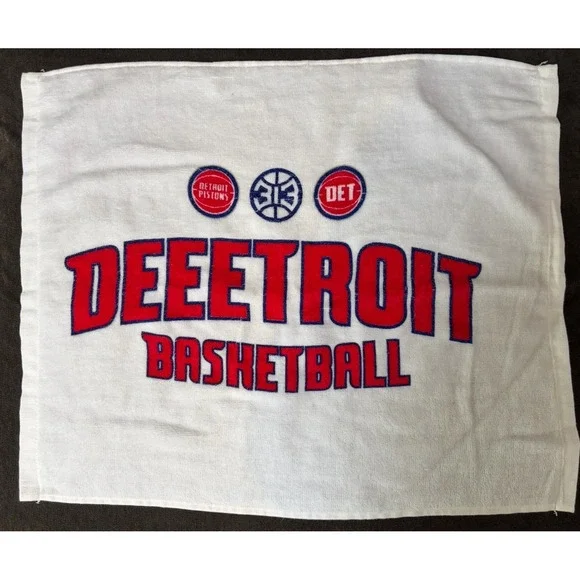 Detroit Pistons Basketball NBA Game 7 White Playoff Rally Towel SGA 5/3/26
