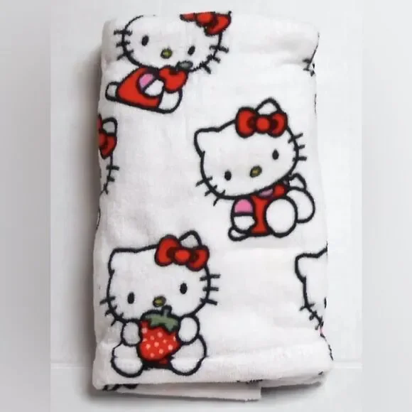Hello Kitty Strawberry Printed Hand Towel