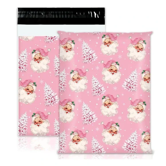 Vintage Santa Baby Poly Mailers 10x13