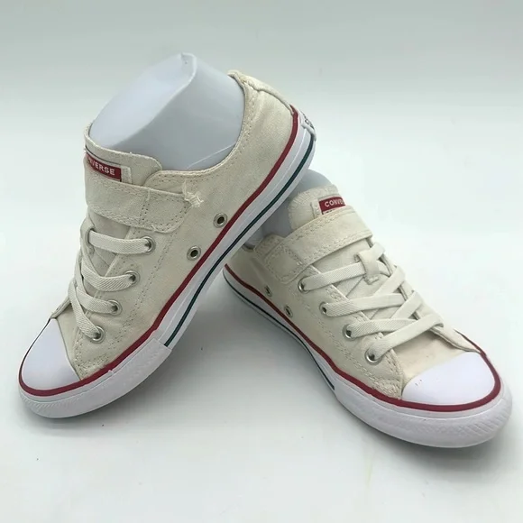 Converse White Chuck Taylor All-Star Easy On No Tie Classic Design Girls Size 3