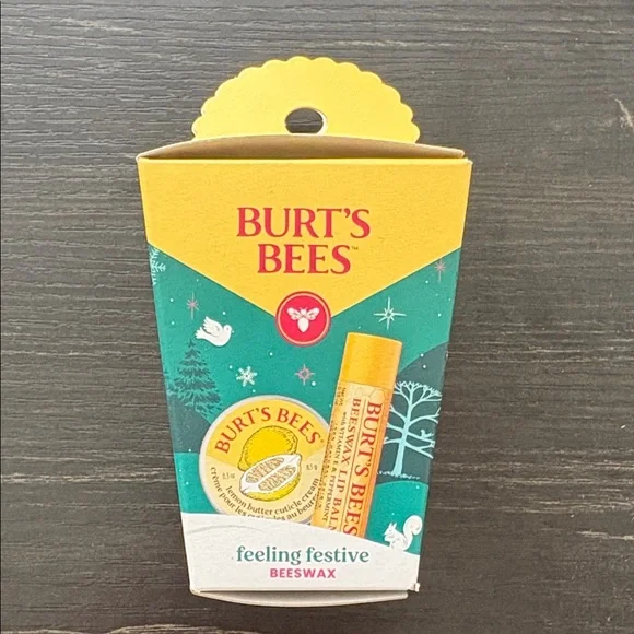 Burt's Bees Yellow and Teal Lip Balm Set