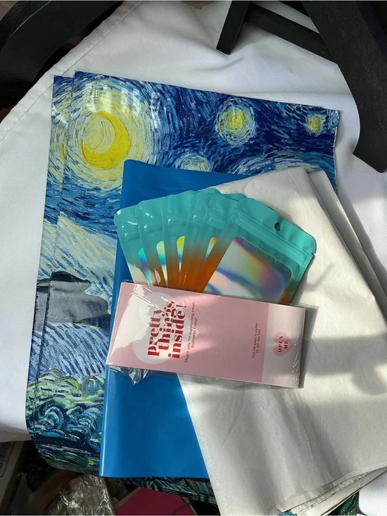 ⭐️ Starry Night Shipping Bundle Poly Mailers Bags Thank You Cards Set
