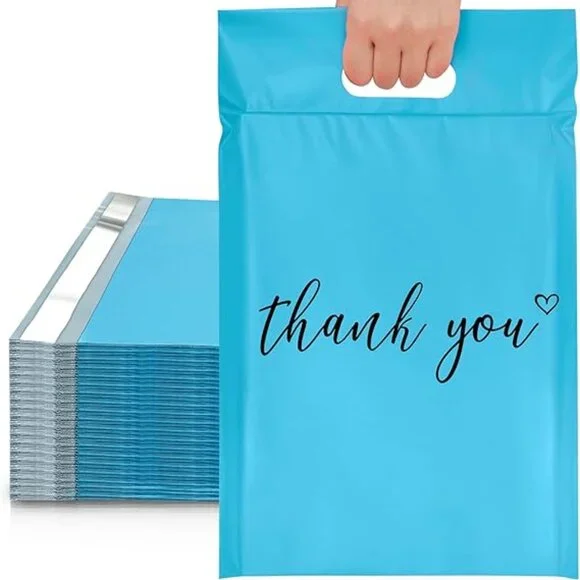 10 pcs Poly Mailers with Handle 10 X 13 Inch Premium Shipping Bags
