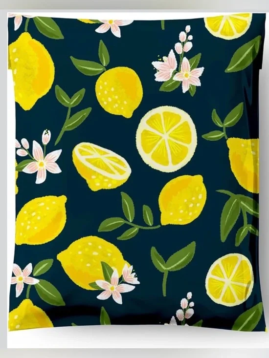 Poly Mailers, 10x13, Set of 20, Lemons