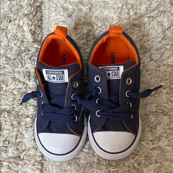 Converse Blue and Orange Sneakers