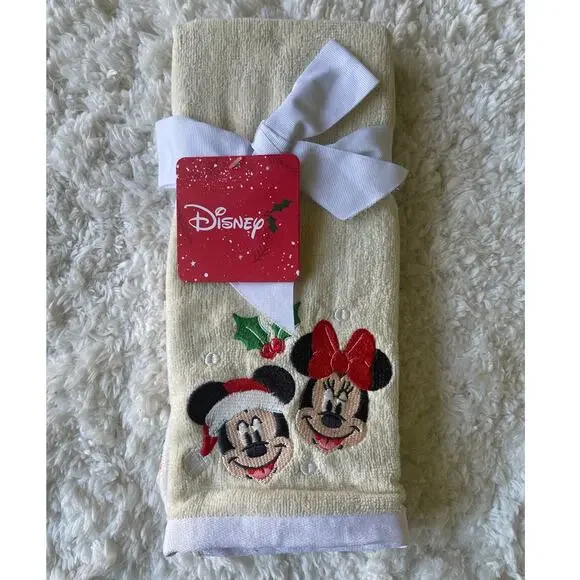 Disney Mickey & Minnie Holiday Hand Towels 2 Pack 15
