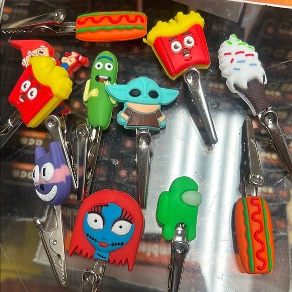 Colorful Cartoon Character Clips EACH