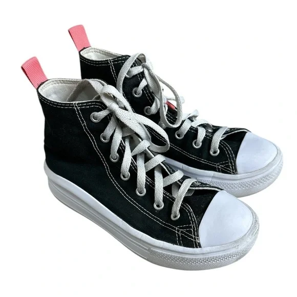 Converse high top platform sneakers