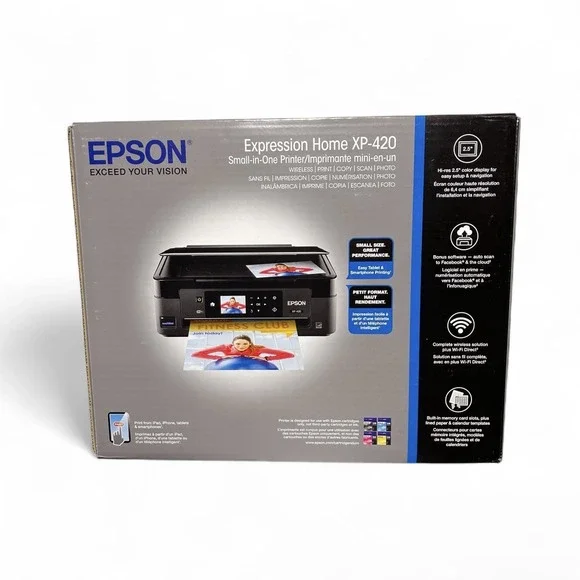 Brand New! Epson Expression Home XP-420 All-in-One Printer - Copy, Scan, Photo