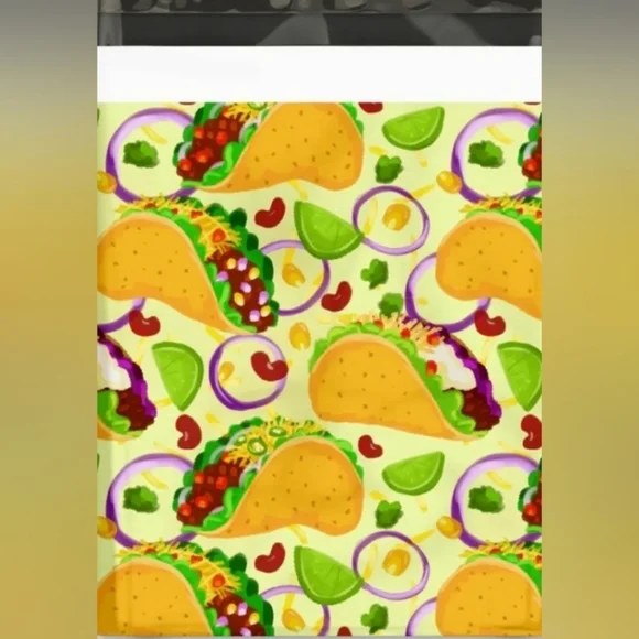 Taco Bundle: 30 10x13 Taco Poly Mailers, 30 Taco Stickers & 30 Taco 4x6 TY Cards