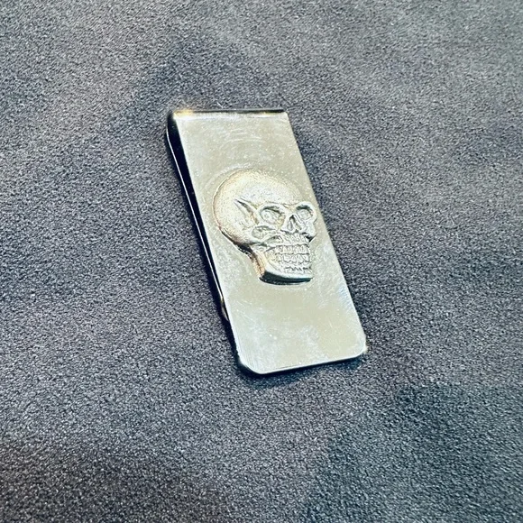 Silver Skull Money Clip