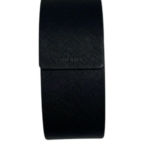 PRADA Sunglasses Case Hard Magnetic Closure, Black Velvet Interior Designer
