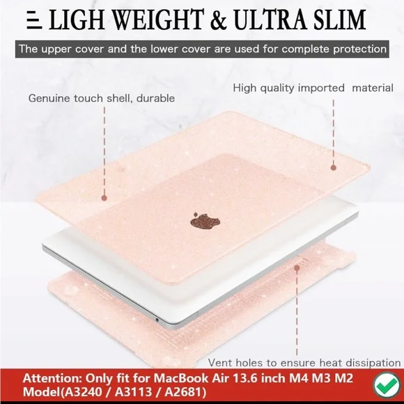 Lightweight Pink MacBook Air Case