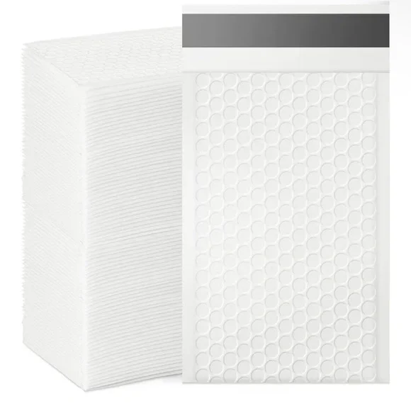 20ct 4”x7”White Bubble Mailers