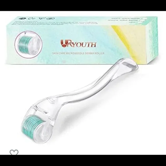 Derma Roller URYOUTH Cosmetic Microneedling for Face 0.25mm - Microneedl…