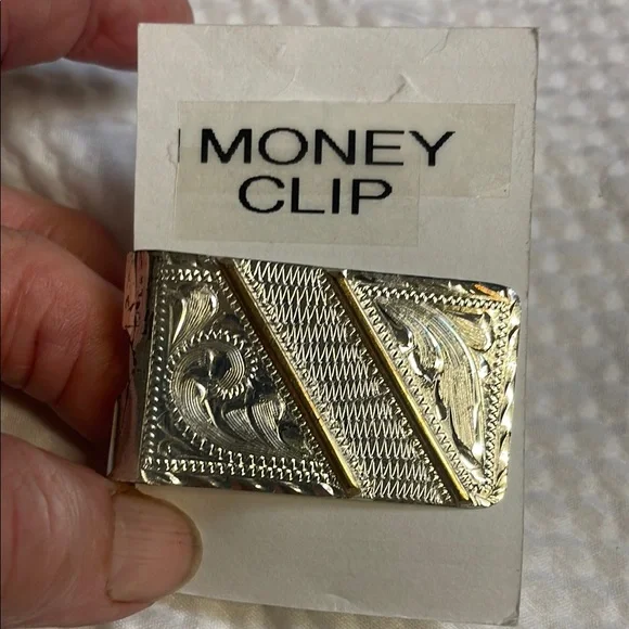 Money clip stamped Mexico