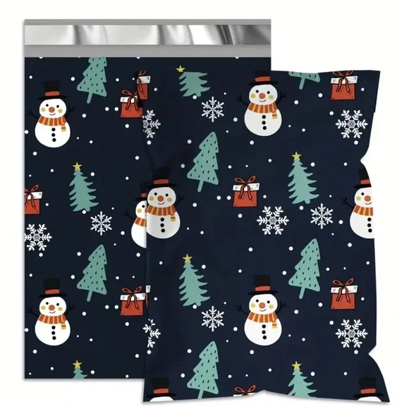 Festive Snowman and Tree Gift Bags 14 x 19 size (7)