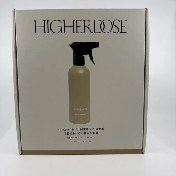 HigherDOSE High-Maintenance Tech Cleaner Kit with Spray Bottle And Refills NEW