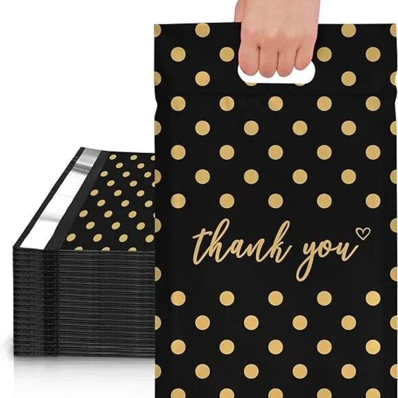 10 pcs Poly Mailers with Handle 10 X 13 Inch Premium Shipping Bags