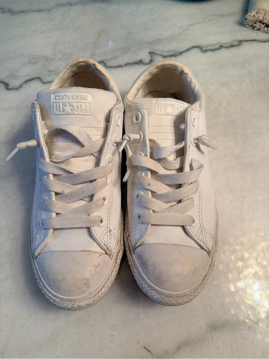 Converse Kids White Low-Top Sneakers