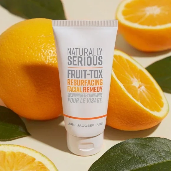 🖤 NATURALLY SERIOUS FRUIT-TOX RESURFACING FACIAL REMEDY EXFOLIATE PURIFY CREAM