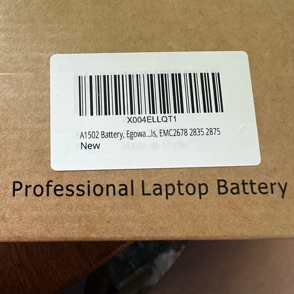 EGO Black Laptop Battery for Professional Use