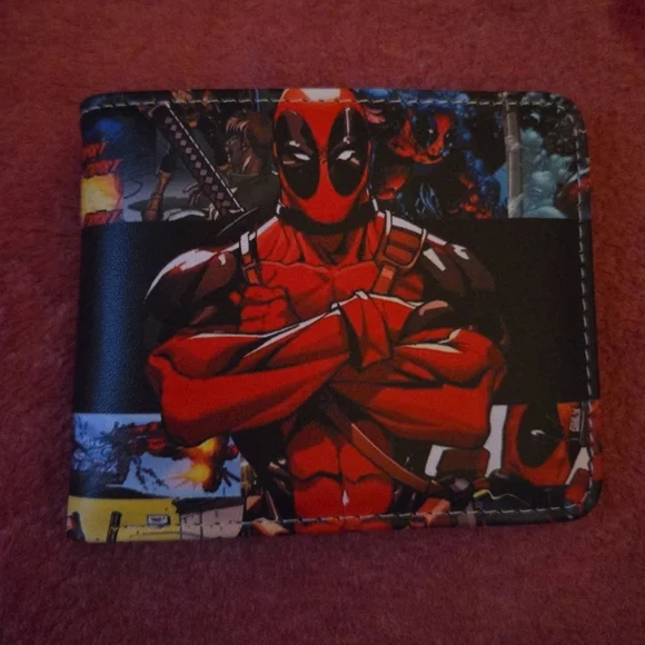 New Deadpool Marvel Comic Anime Manga Leather Wallet