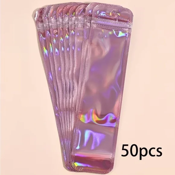 50pc. Pink Laser Reusable Bags NIB
