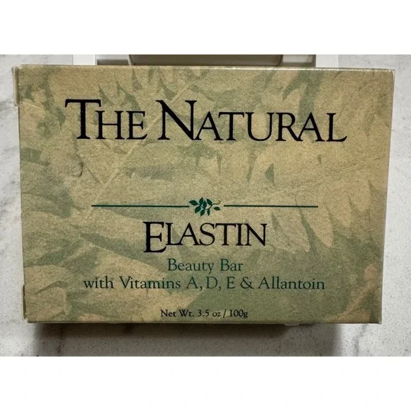 VTG The Natural Elastin Beauty Bar Soap 3.5 oz Vitamins A D E NOS Sealed USA