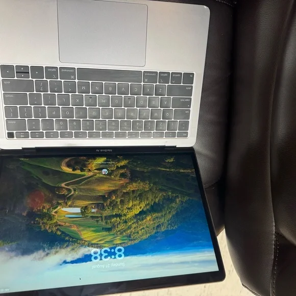 Silver Laptop with Black Keyboard