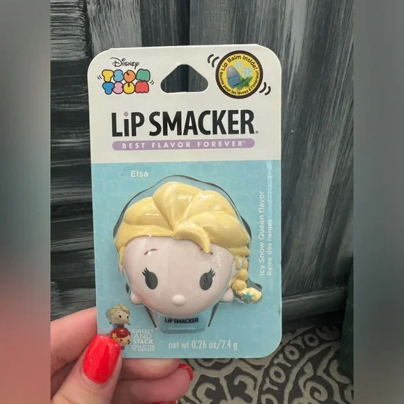 NWT Lip Smacker Disney Tsum Tsum Elsa Icy Snow Queen Lip Balm