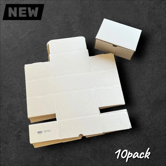 🔴New 10-Pack White Corrugated Mailer Boxes – 9x6x4 in.