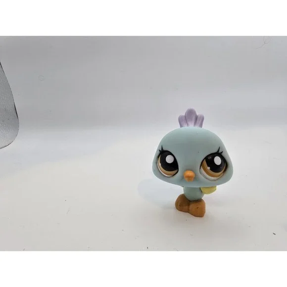 Littlest‎ Pet Shop Exclusive Teal and Lavender accented Peacock Bird #1719 LPS 3