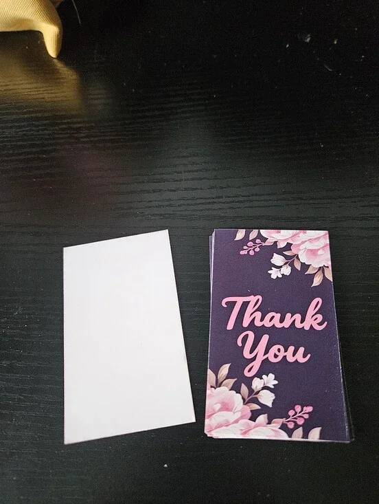 Purple And Pink Floral Thank You Cards