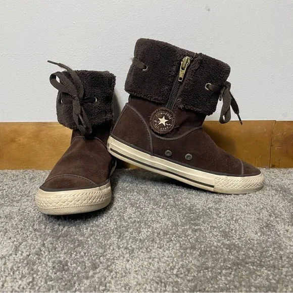Converse Kids Brown Chuck Taylor Boots Unisex Kids Size 12.5‎
