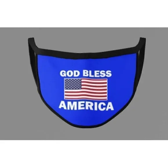 GOD BLESS AMERICA Face Mask  NEW in Package NIP