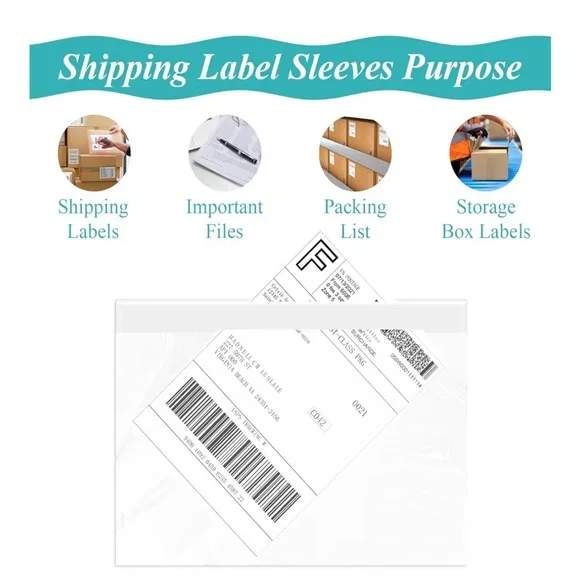 💕5/25💕Set of 30 Shipping Label Sleeves 7.5 X 5.5