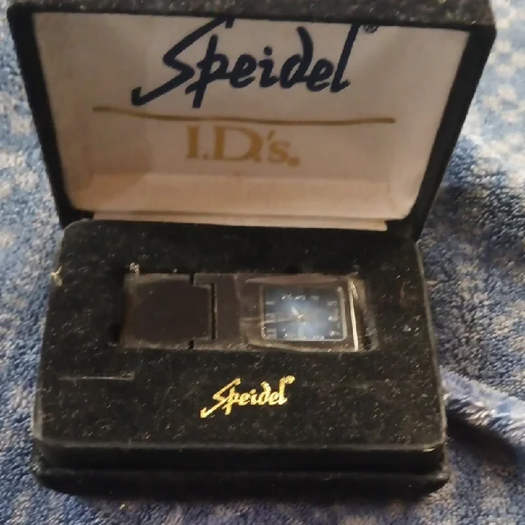 Speidel Black Case with Blue Watch