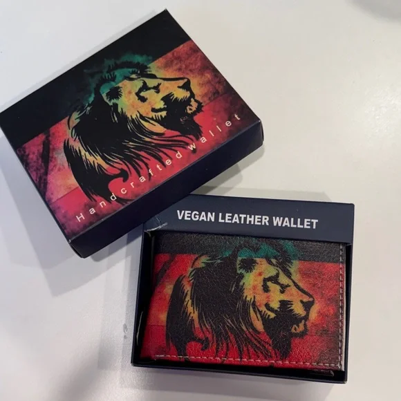Multicolor Lion Design Men’s Wallet