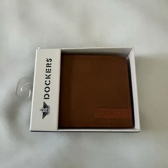 Dockers Wallet Brown Trifold Mens