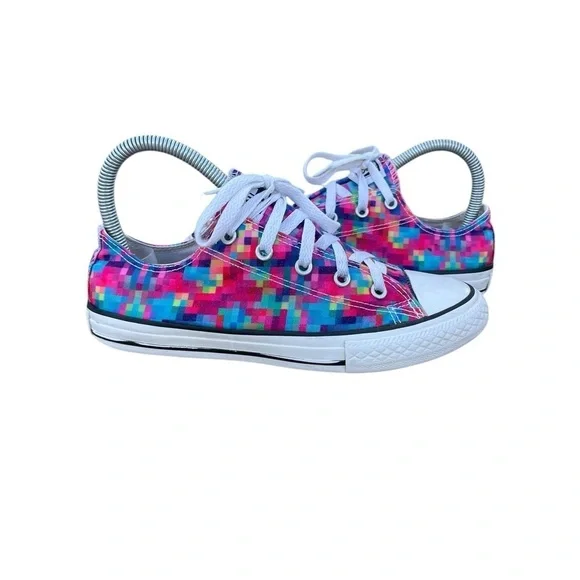 Converse All Star Pixel Low Top Sneakers Youth Size 2