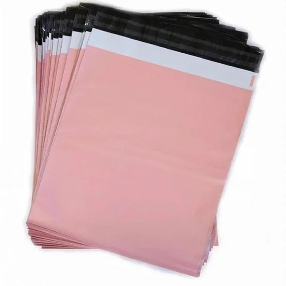 Pack of 100 12x15 in light bubblegum pink polymailers plastic bag shipping new