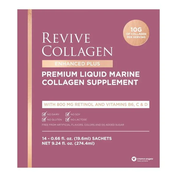 Revive Collagen Enhanced Plus Hydrolyzed Marine Collagen Drink - NIB - MSRP $60