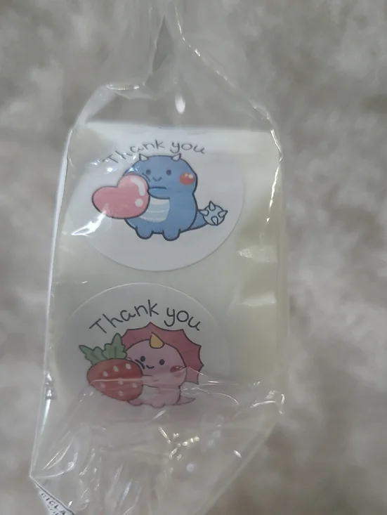 Dinosaur Thank You Stickers 500 Piece Set