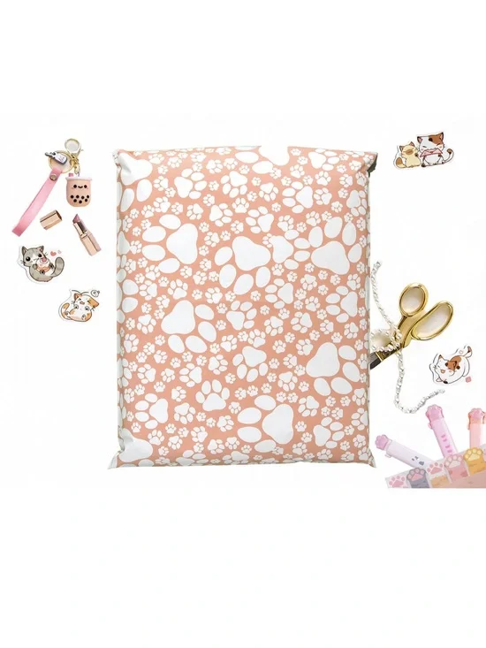 Paw Print Polymailers, 14x17, Pack of 25