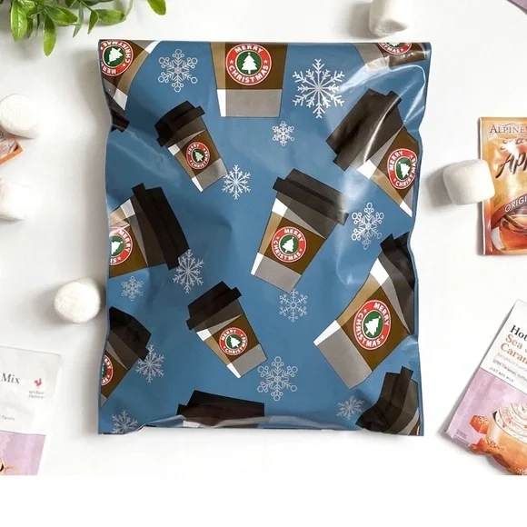 Peppermint Mocha Polymailers, 14x17, Set of 25