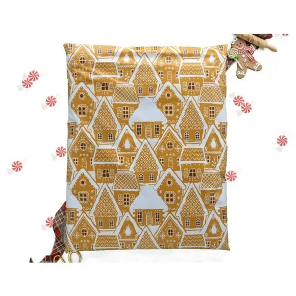 Gingerbread House Polymailers - 19x24, Pack of 25
