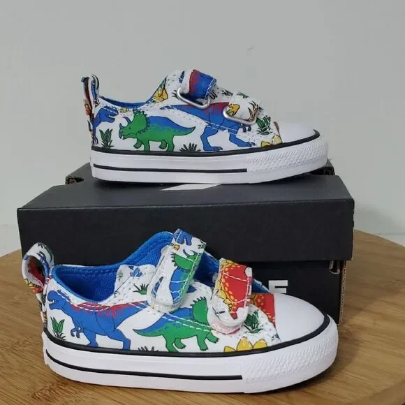 Converse CTAS 2V OX Infant Dinosaur Low Top Sneakers Size 5 NIB