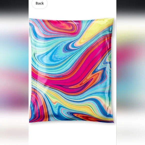 15ct Pschedelic Swirl 10x13 polymailers