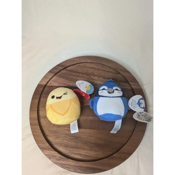 McDonald's Squishmallows Happy Meal Toy Babs The Bluejay And Junie The Banana‎